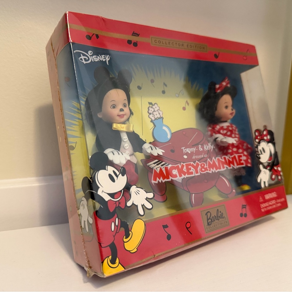 NWT 2002 “Mickey & Minnie” Barbie Tommy & Kelly Collectors Set
